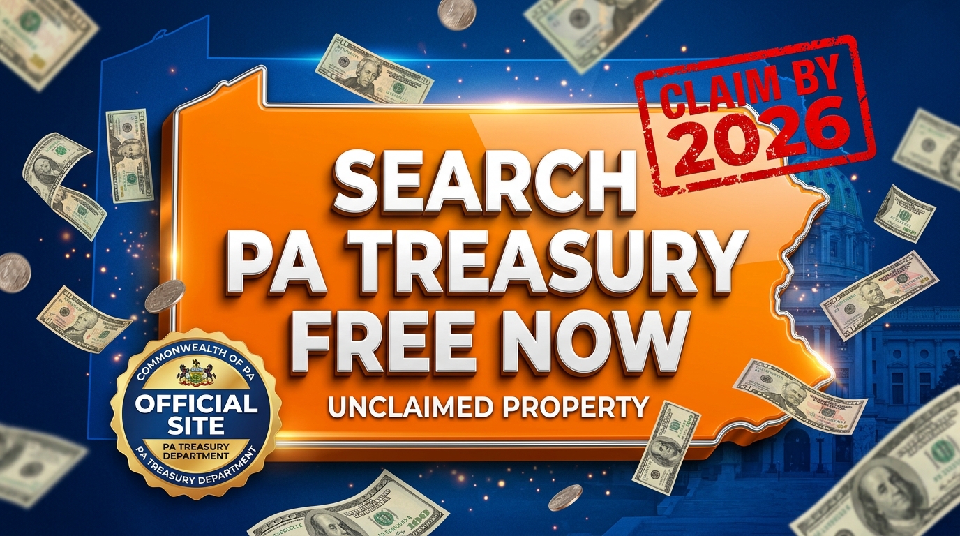 Click button to search pennsylvania unclaimed money 2026 guide free on official PA State Treasury treasury.pa.gov site