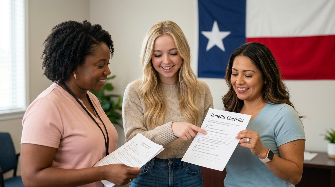 Texas Mom checking Texas Unclaimed Money benefits 2026 guide