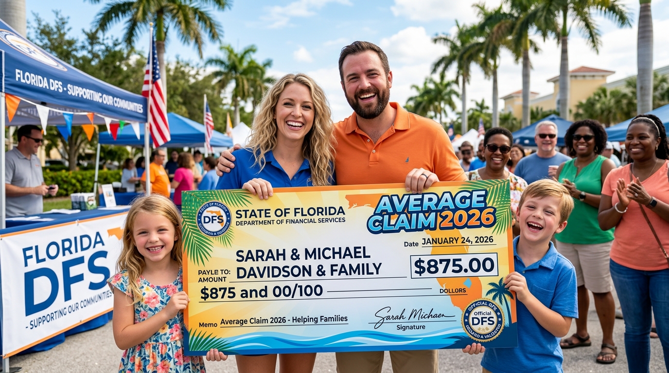 florida unclaimed money claim amount average 2026 check