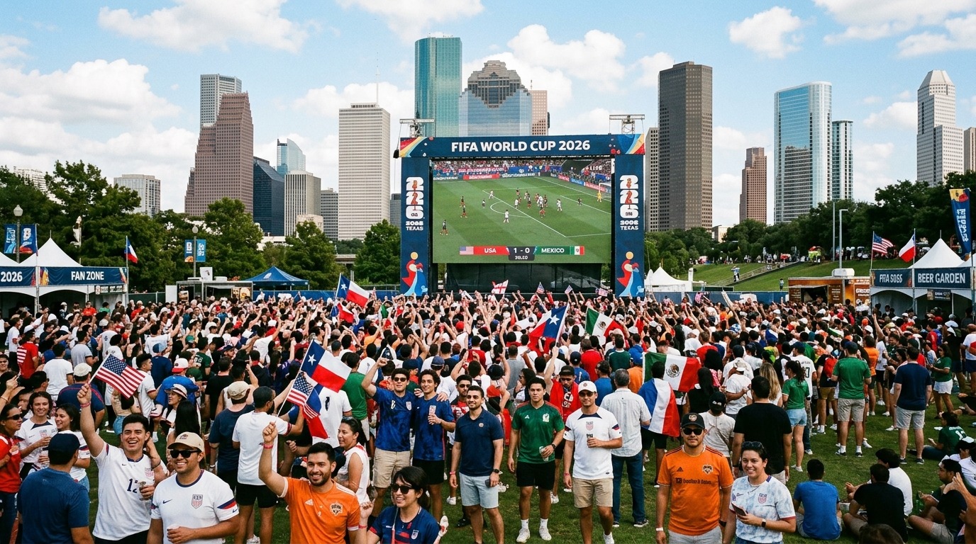 Free FIFA World Cup 2026 Houston fan fest big screen