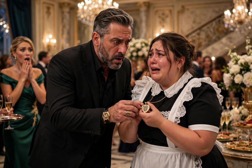 mafia boss recognizes locket necklace on plus size maid emotional reunion Dallas Texas